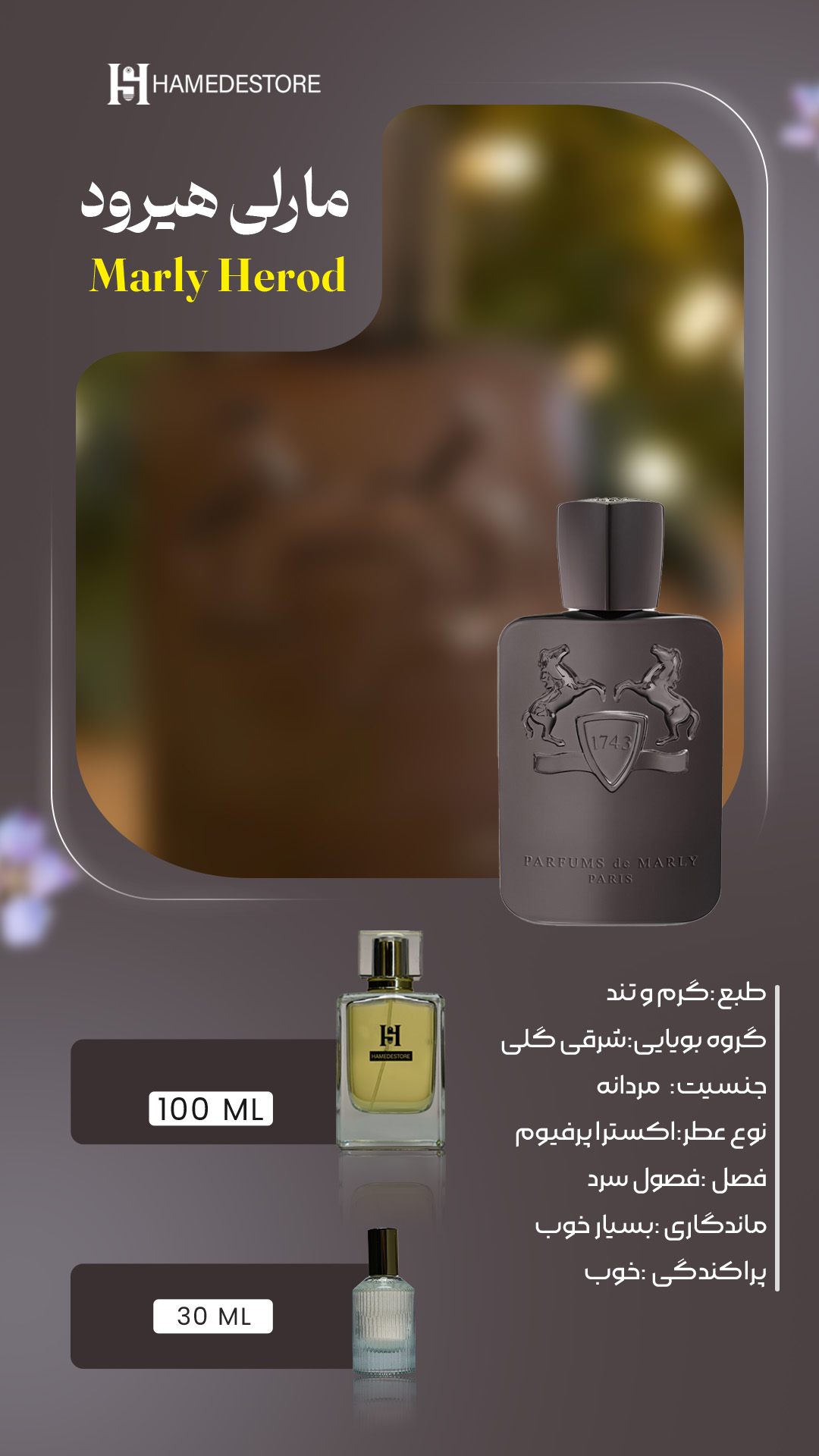 خرید عطر مارلی لیتون Marly Layton مردانه | حامد استور - Image 2